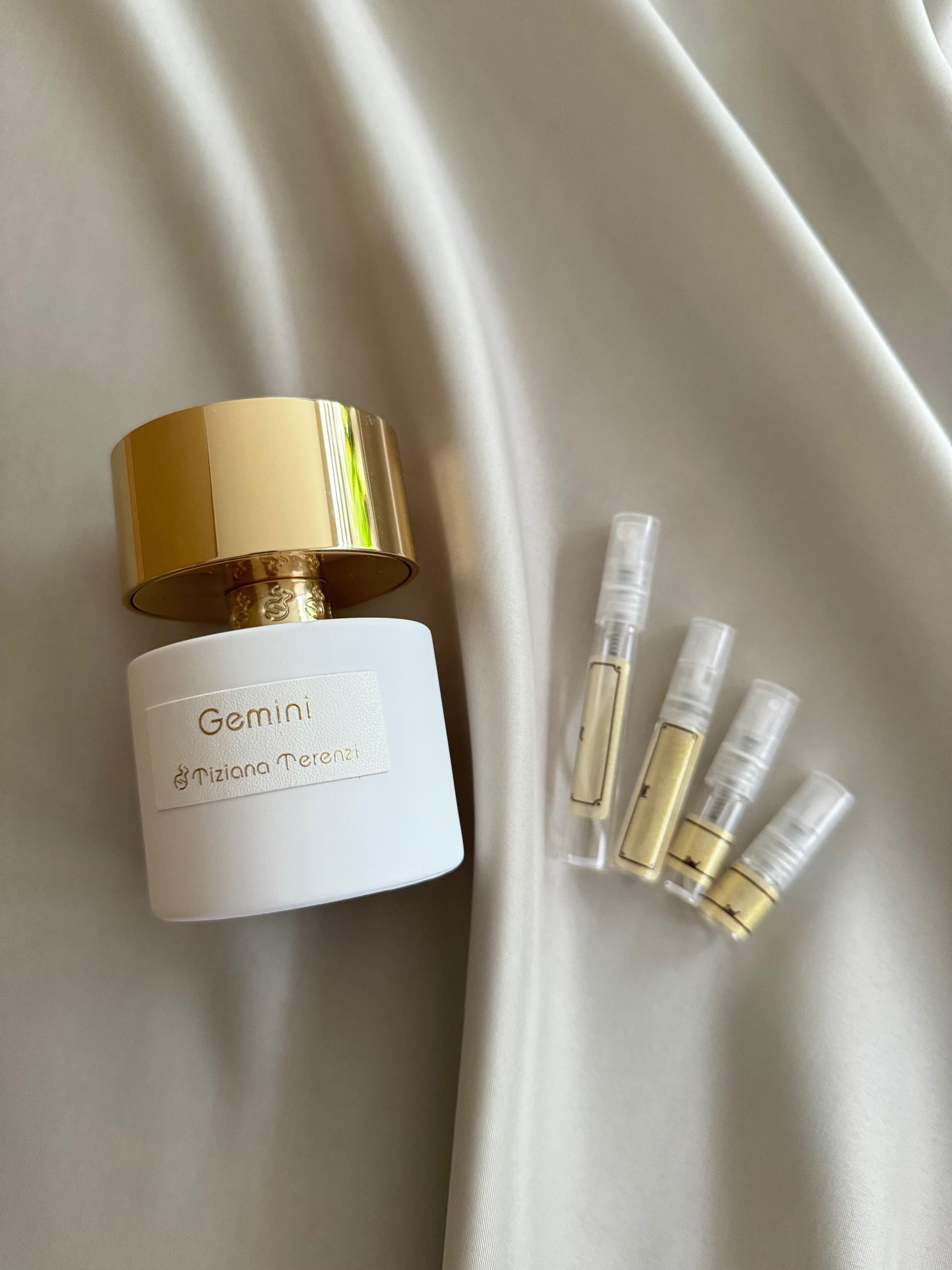 Tiziana Terenzi Gemini perfume with sample bottles
