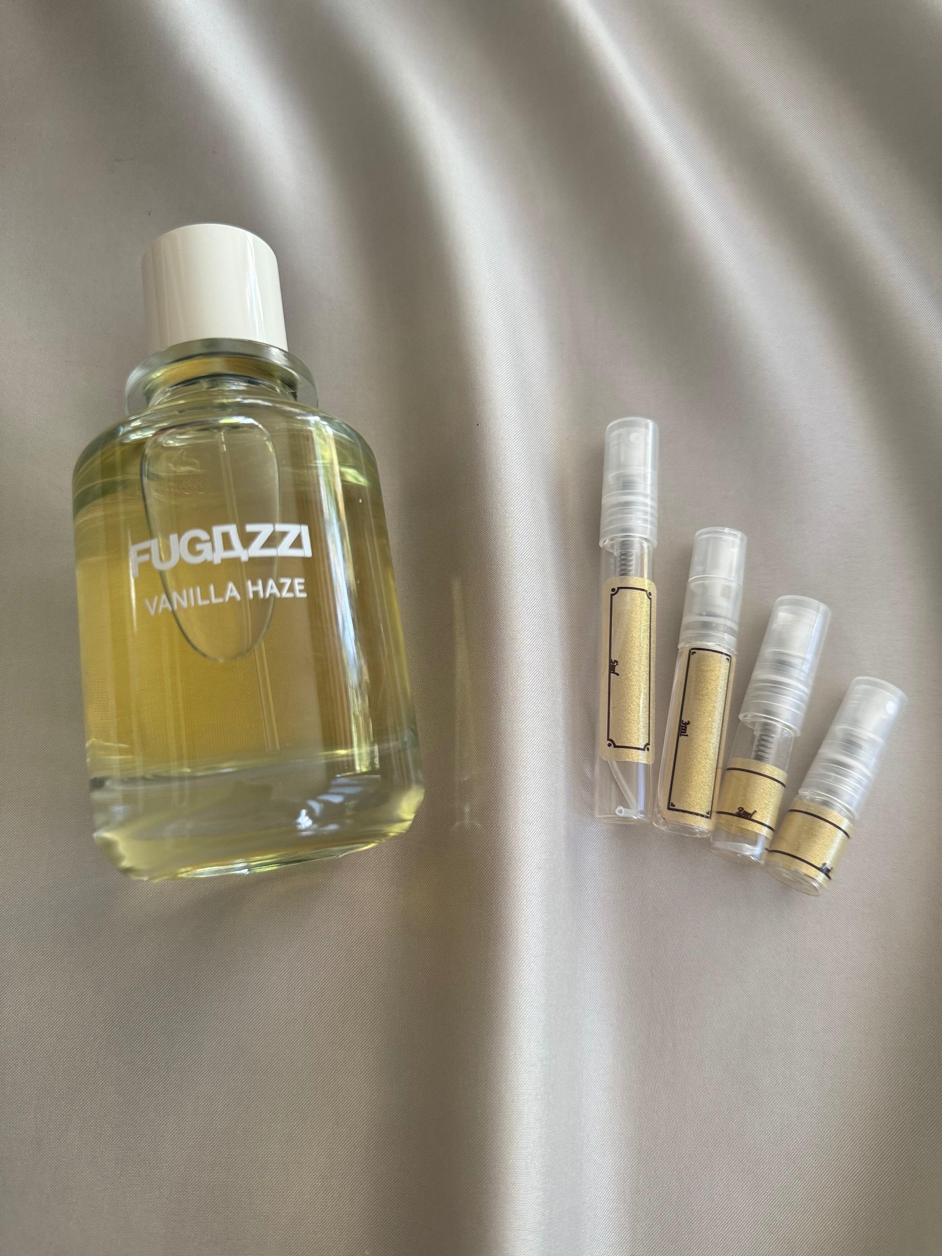 Fugazzi Vanilla Haze perfume with sample bottles