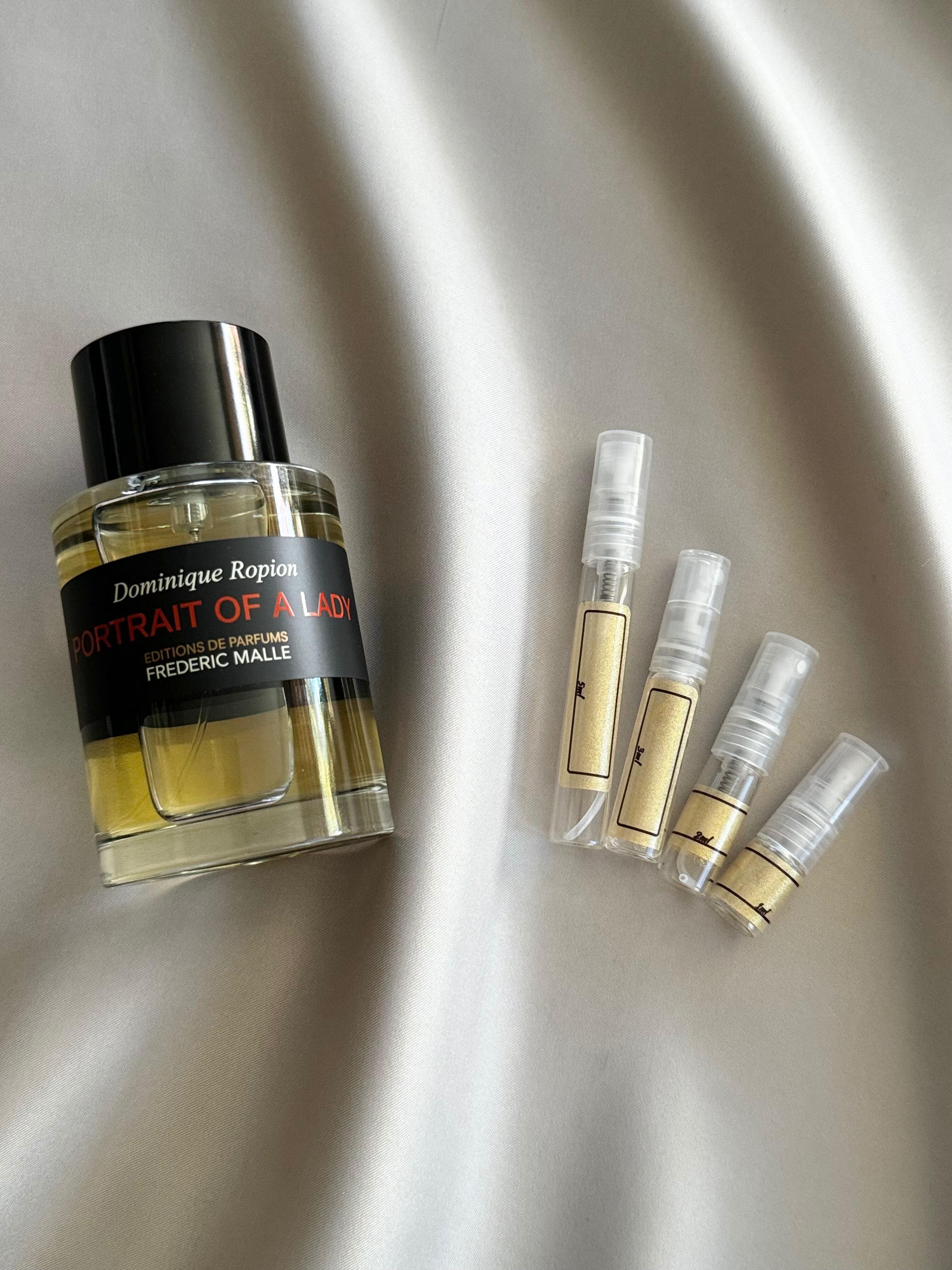 Frederic Malle Portrait of a Lady perfume with sample bottles