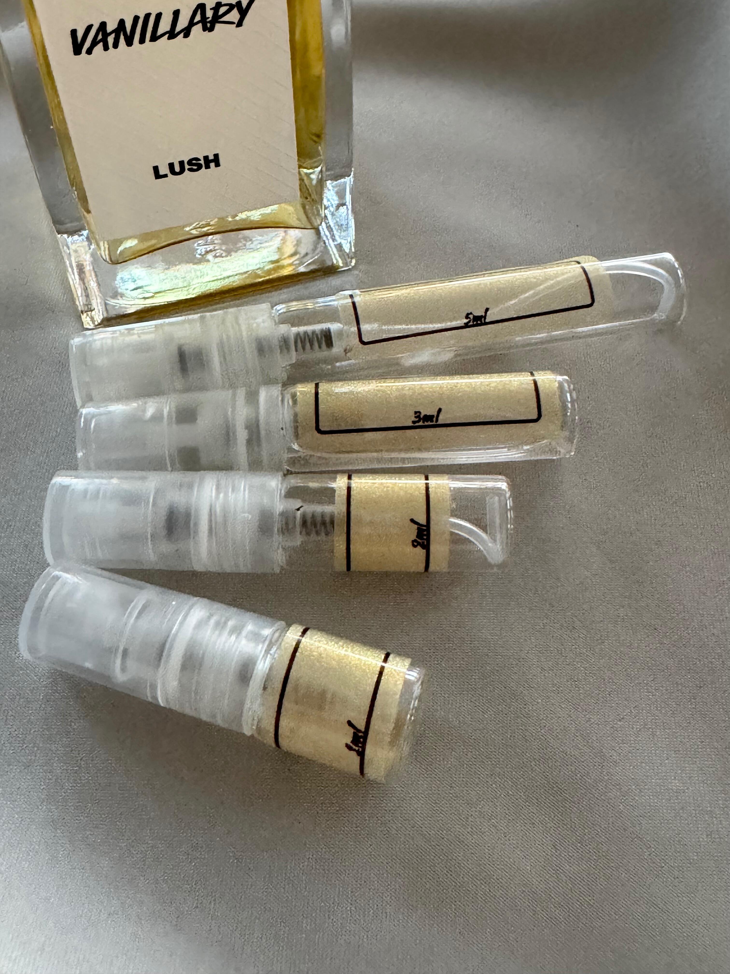 LUSH Vanillary perfume with sample bottles