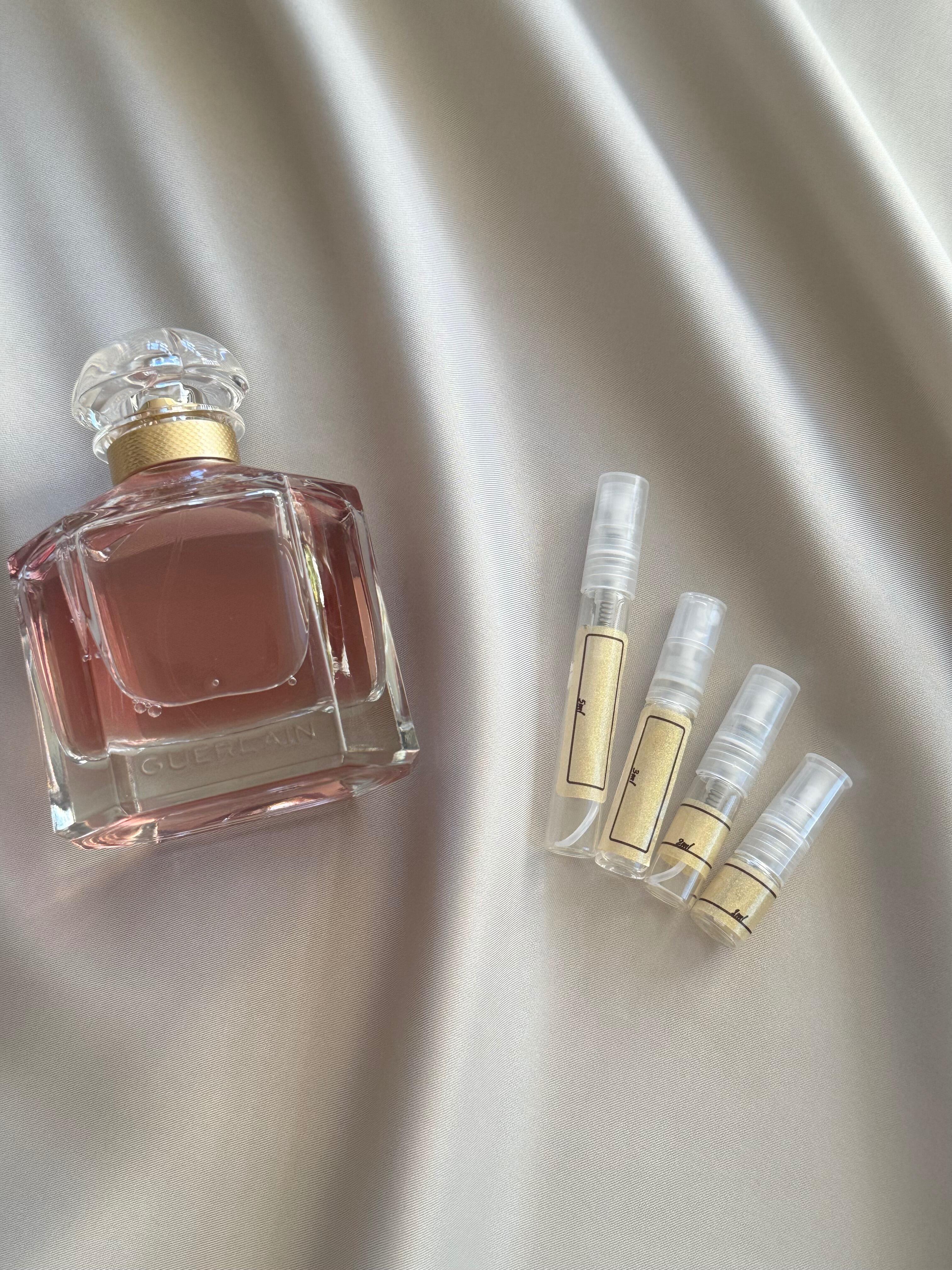 Mon Guerlain perfume with sample bottles
