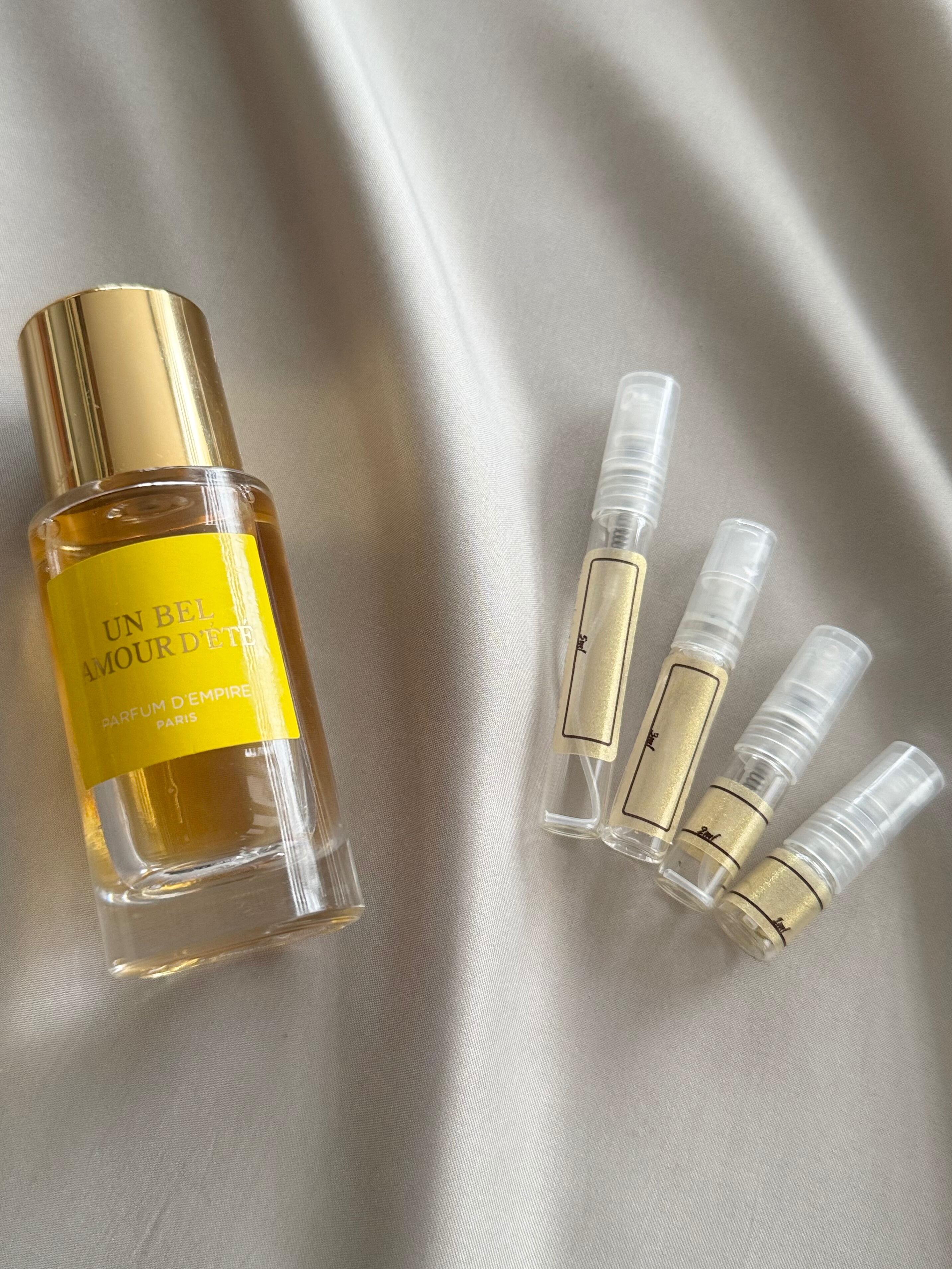 Parfum d'Empire Un Bel Amour D'ete perfume with sample bottles