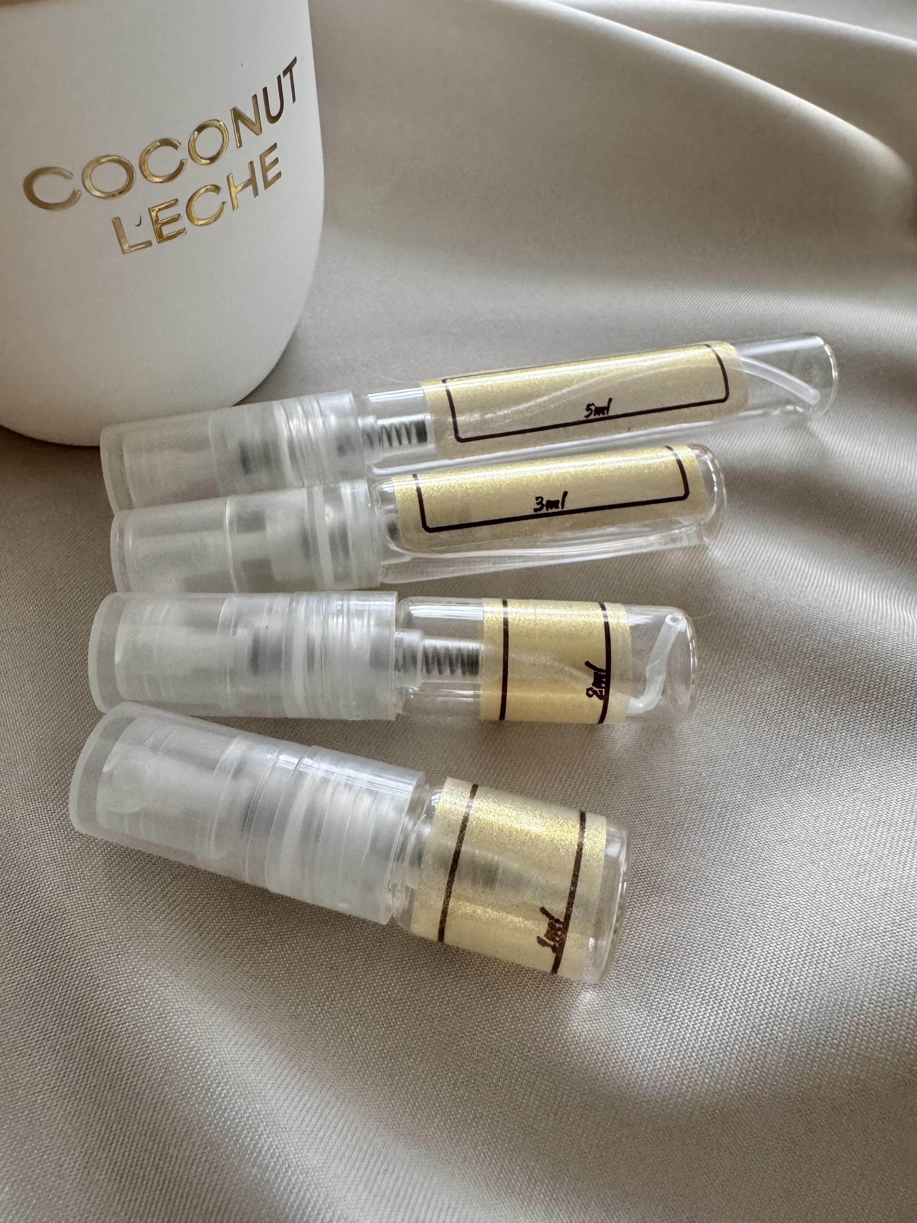 French Avenue Coconut Leche with sample bottles