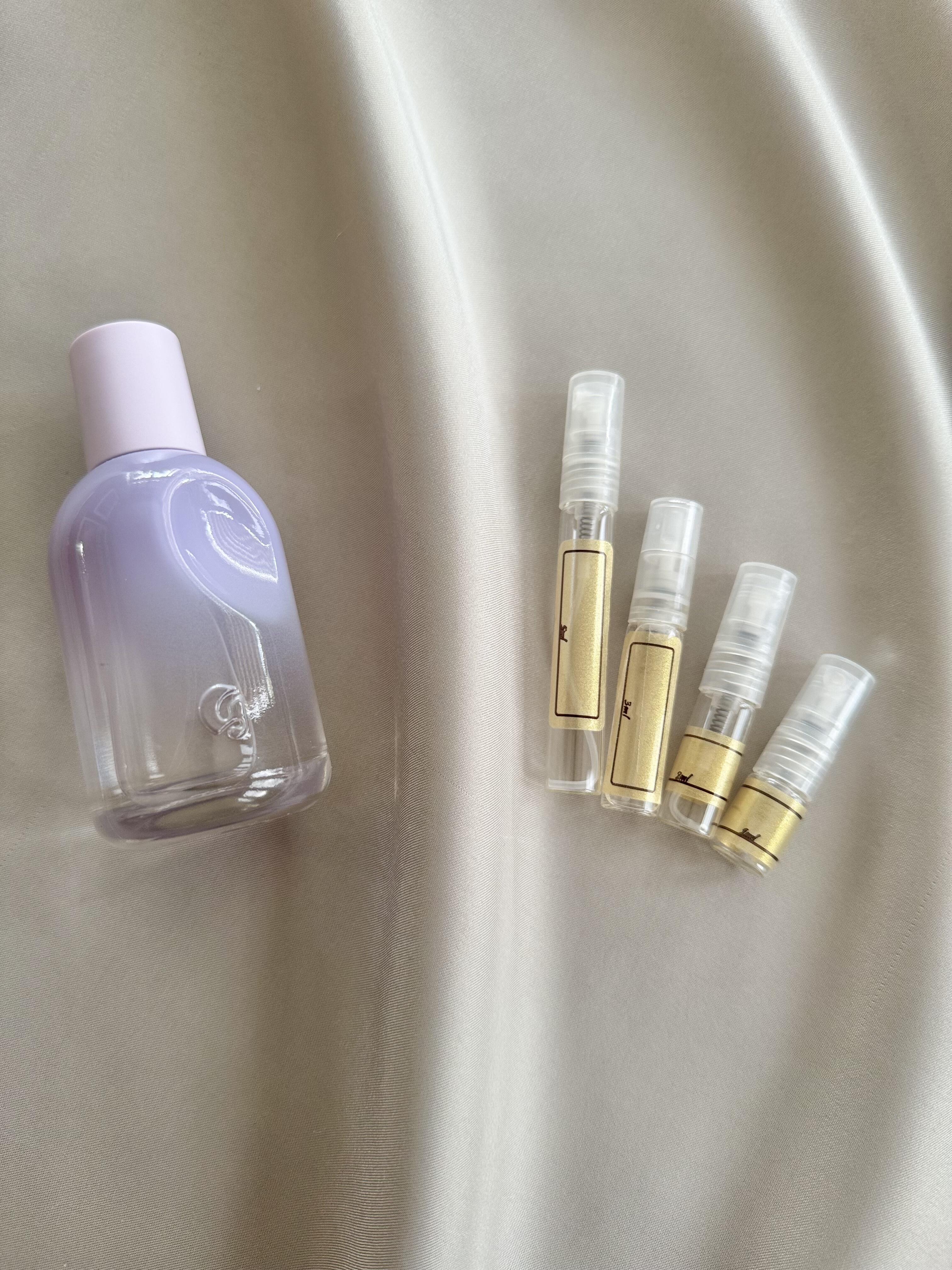 Glossier You Fleur with sample bottles