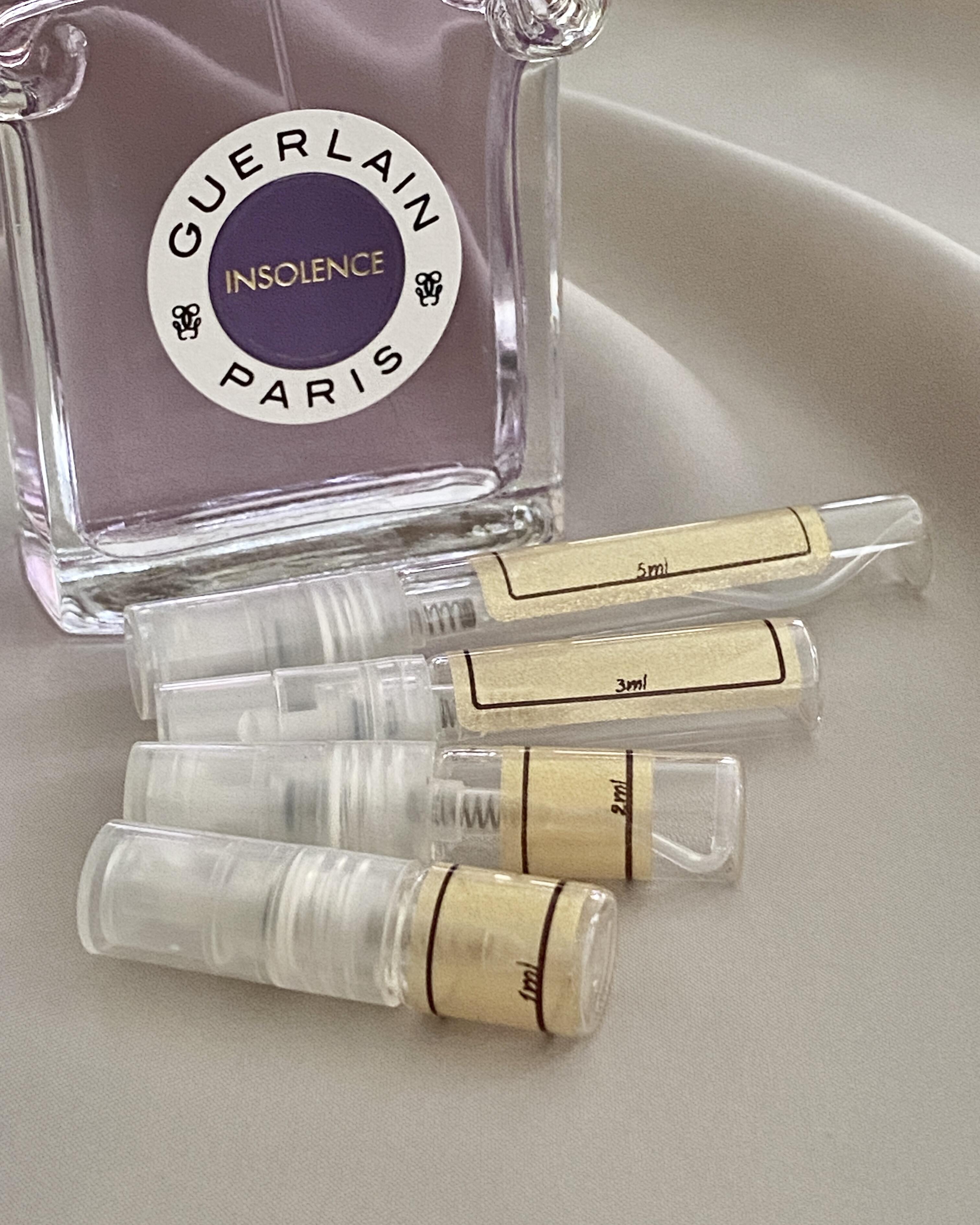 Guerlain Insolence and sample bottles