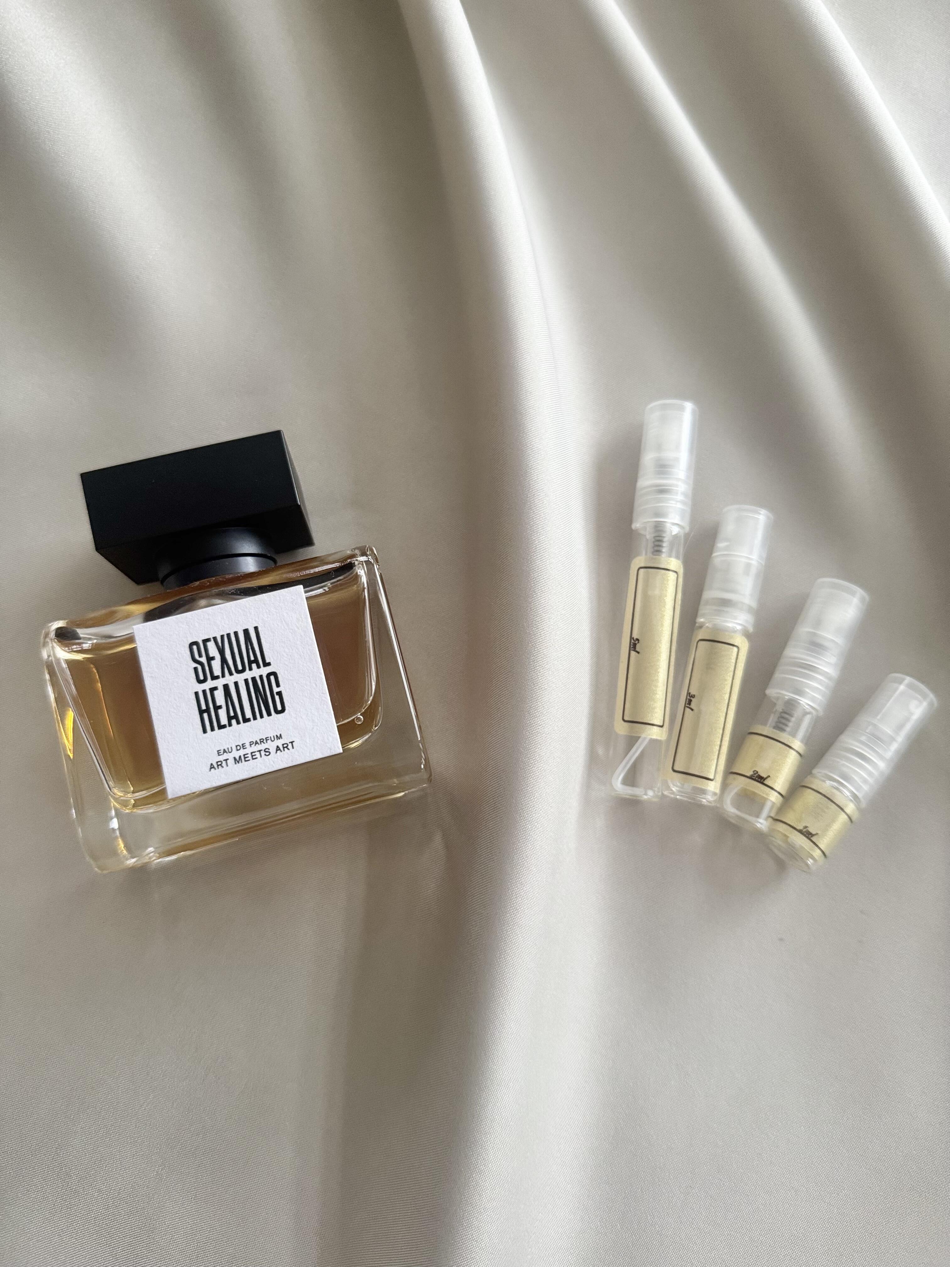 Art Meets Art Sexual Healing with sample bottles