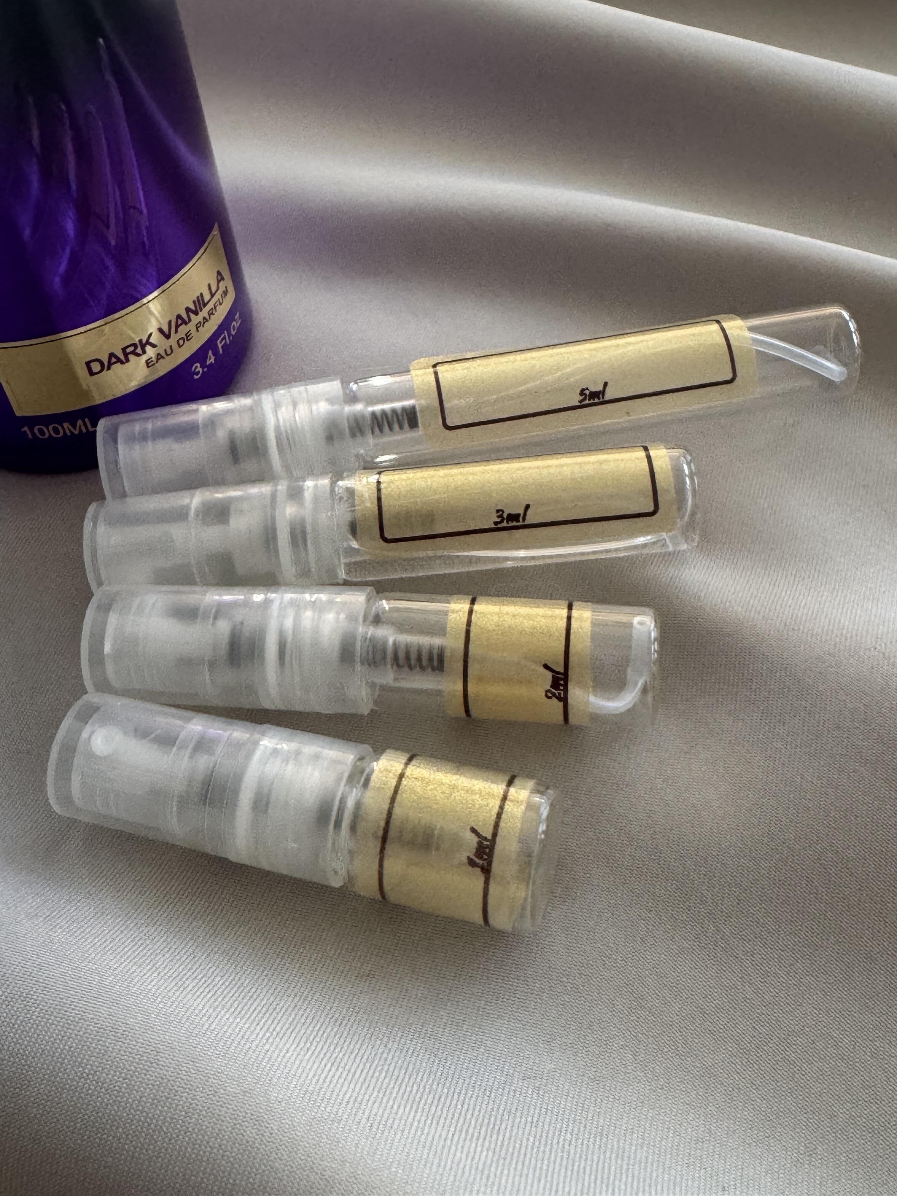 Montale Dark Vanilla with sample bottles