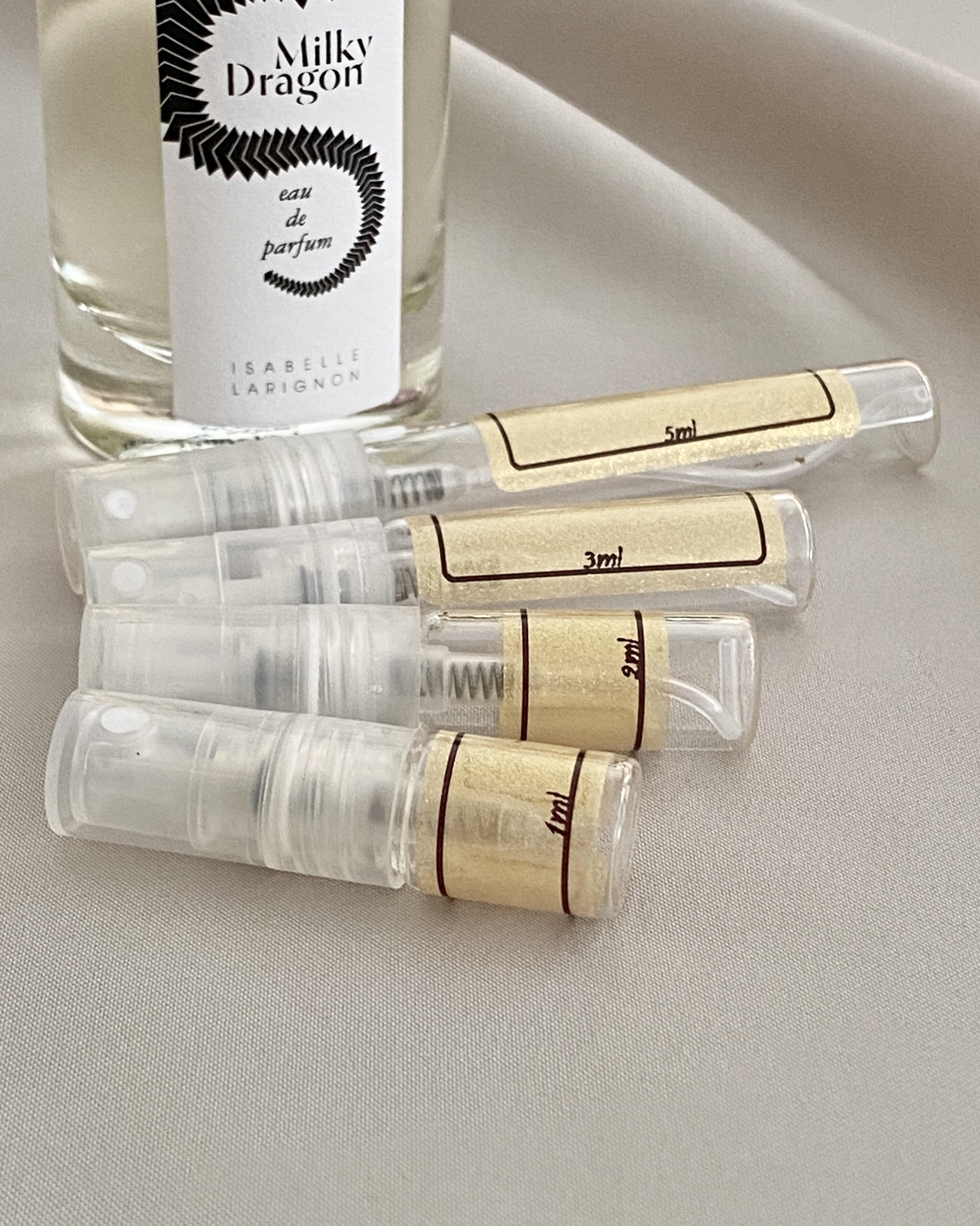 Isabelle Larignon Milky Dragon and sample bottles