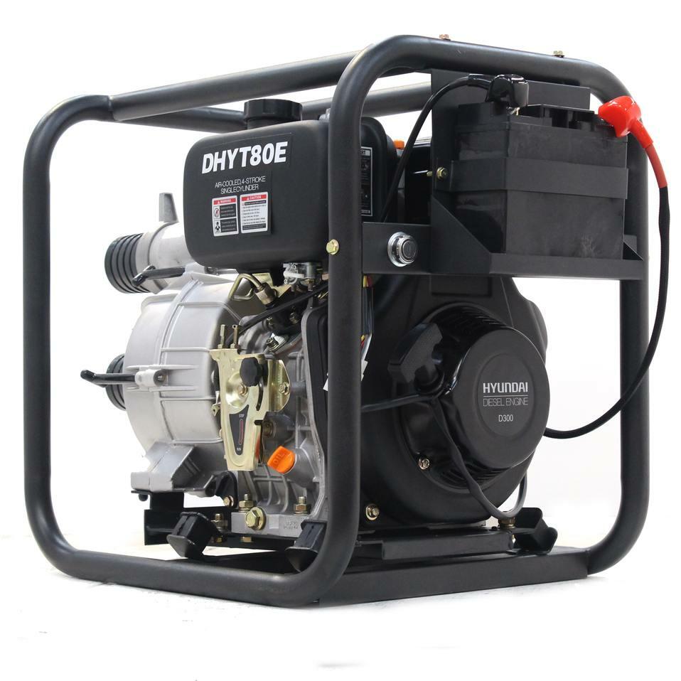 80mm Trash Water Pump electric start DHYT80E MAIN IMAGE
