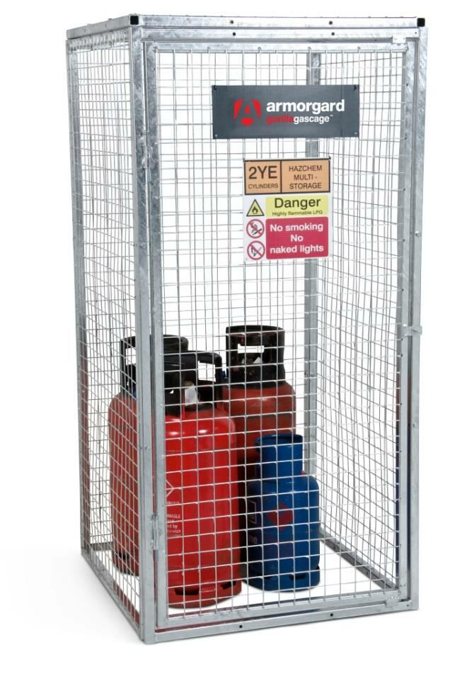 GGC5 closed Gorilla Gas Cage Security Cage Gas Cylinders