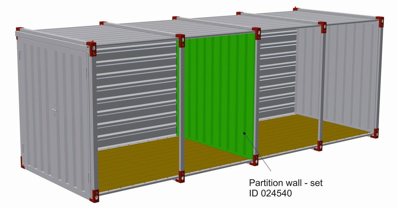 Partition wall set