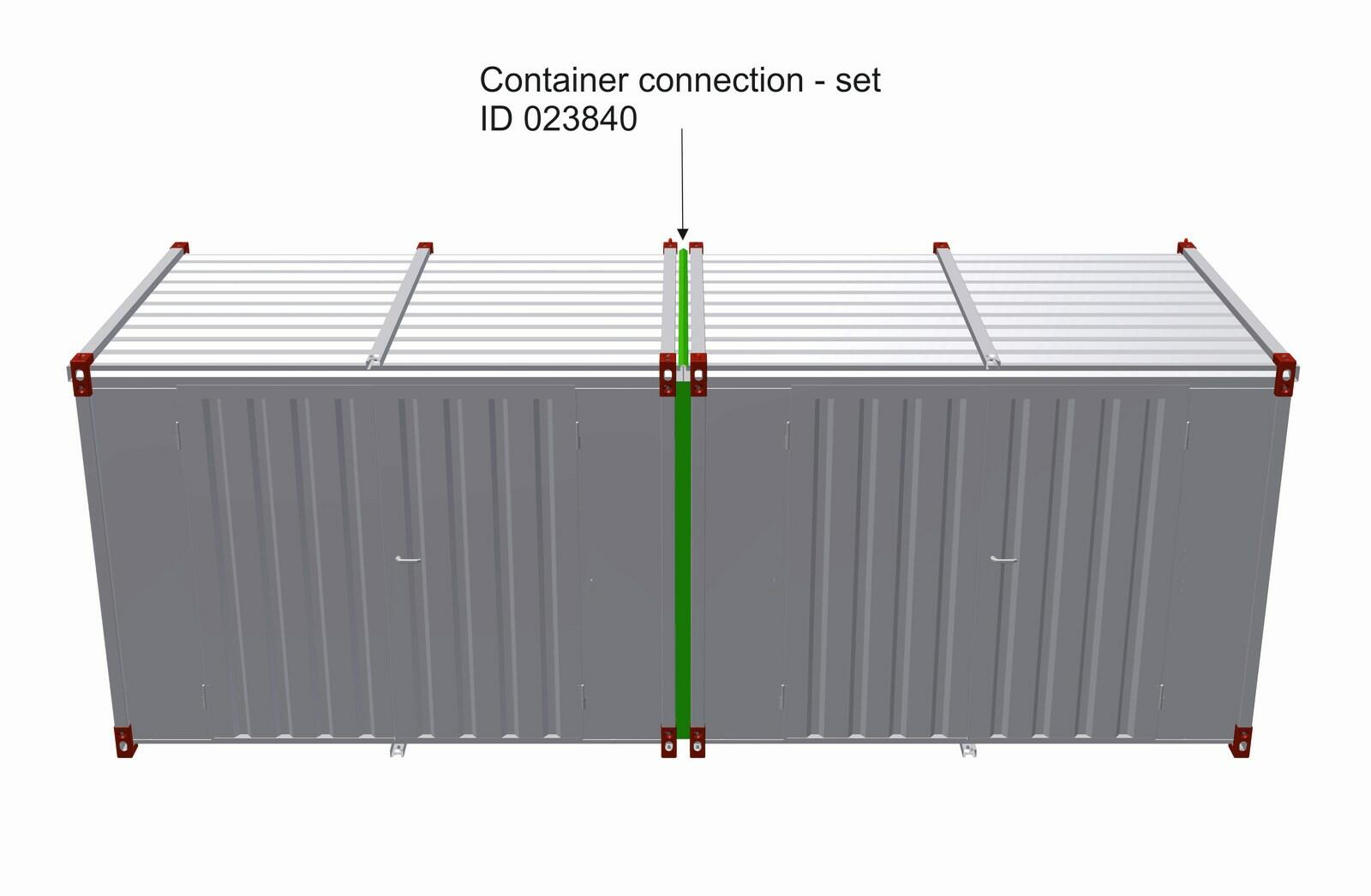 Container connection set