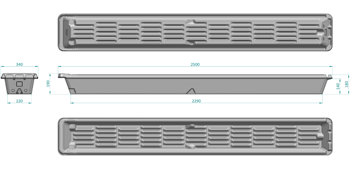 Paxton FB6 Footbath dimensions