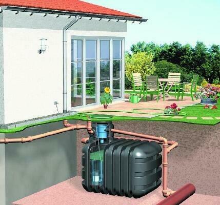 Rainwater harvesting setup