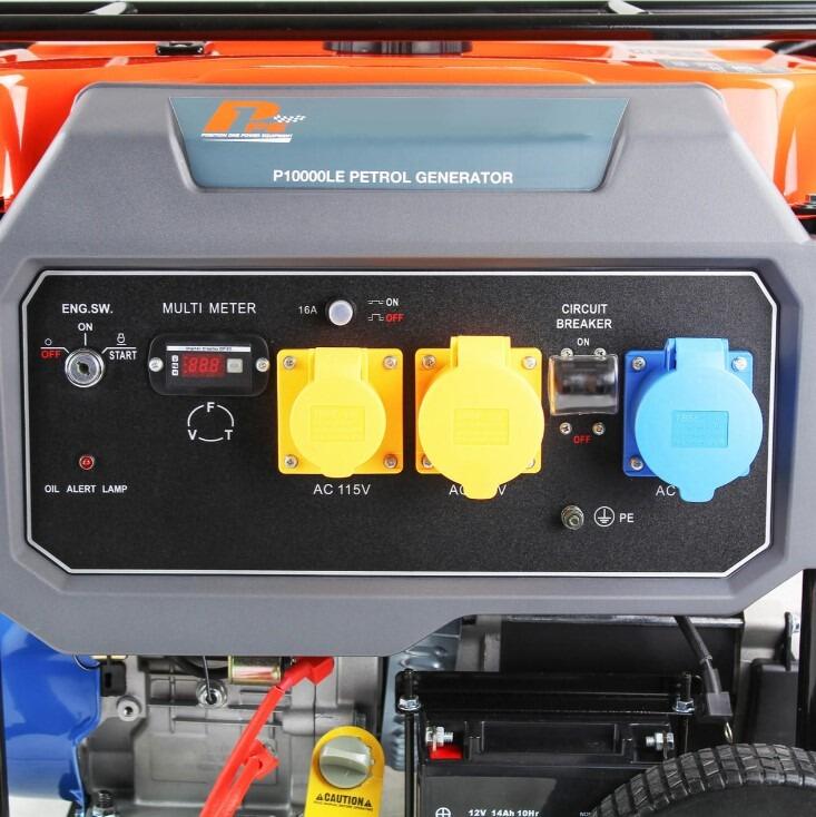 Petrol generator electrical panel