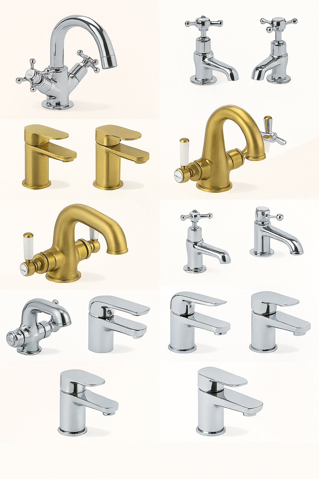 A collection basin taps for your bathroom, cloakroom and en-suite from Tavistock Bathrooms.