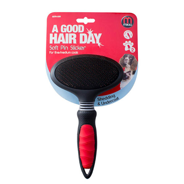 Mikki Soft Pin Slicker Brush: Large