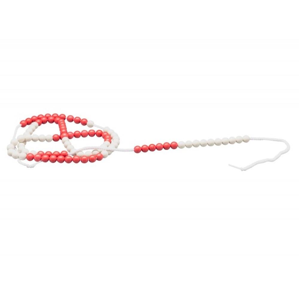 Wissner Arithmetic Bead String UK Red And White 100 Beads For KS1 