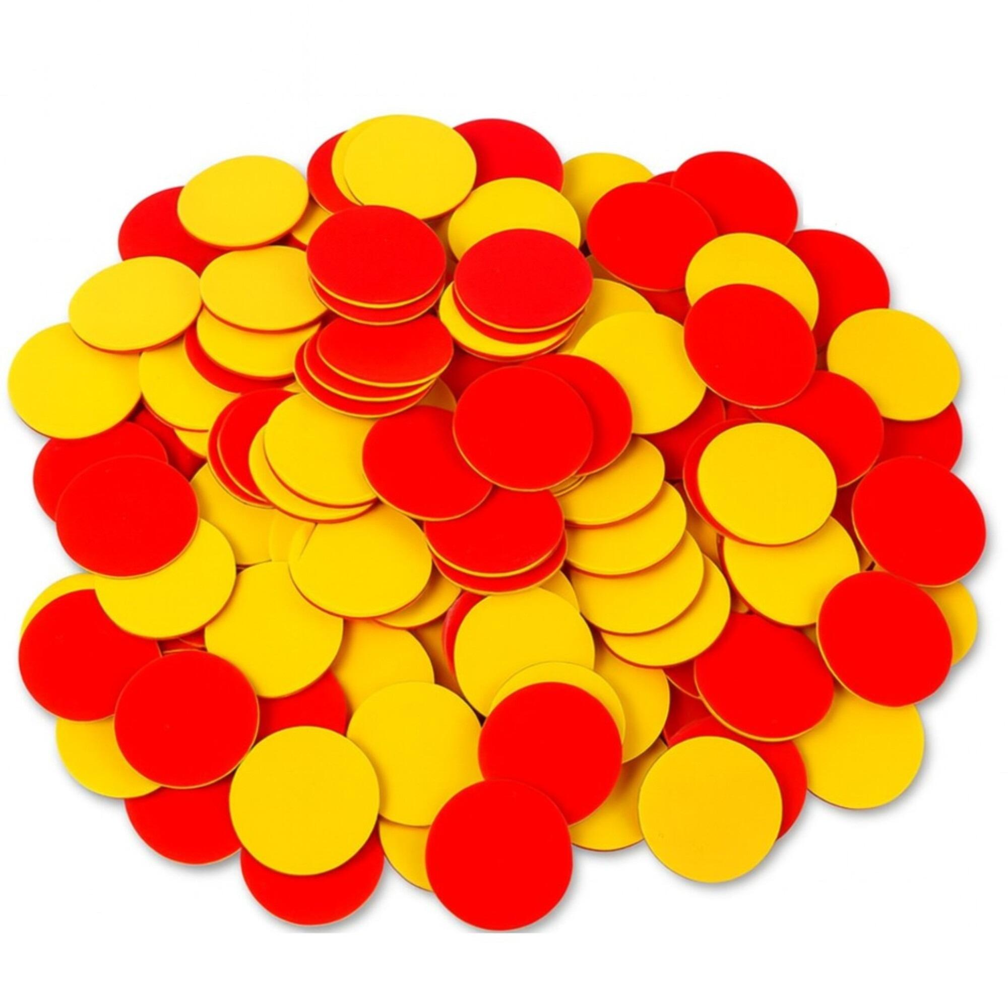 Red & Yellow Two-Colour Maths Counters | KS1 Learning Aid