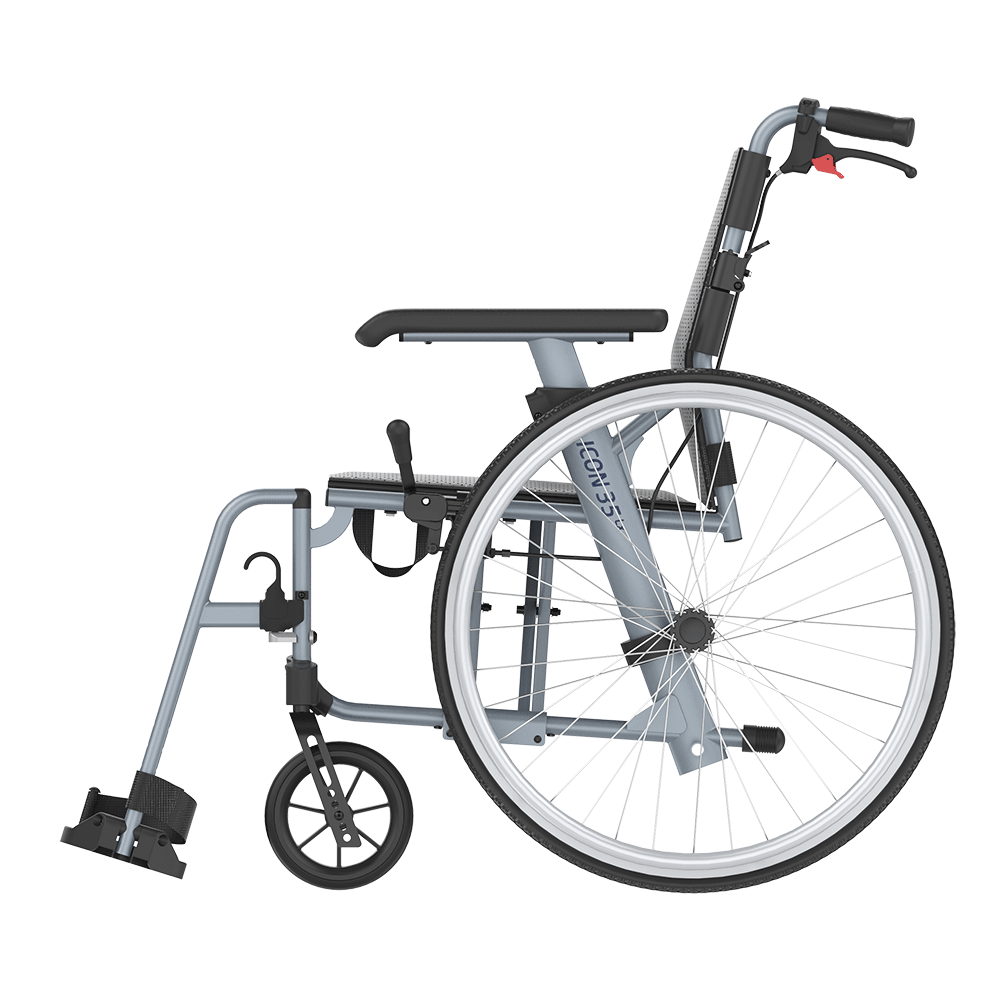 Rehasense Icon 35 LX Self-Propelled Wheelchair with fixed armrests