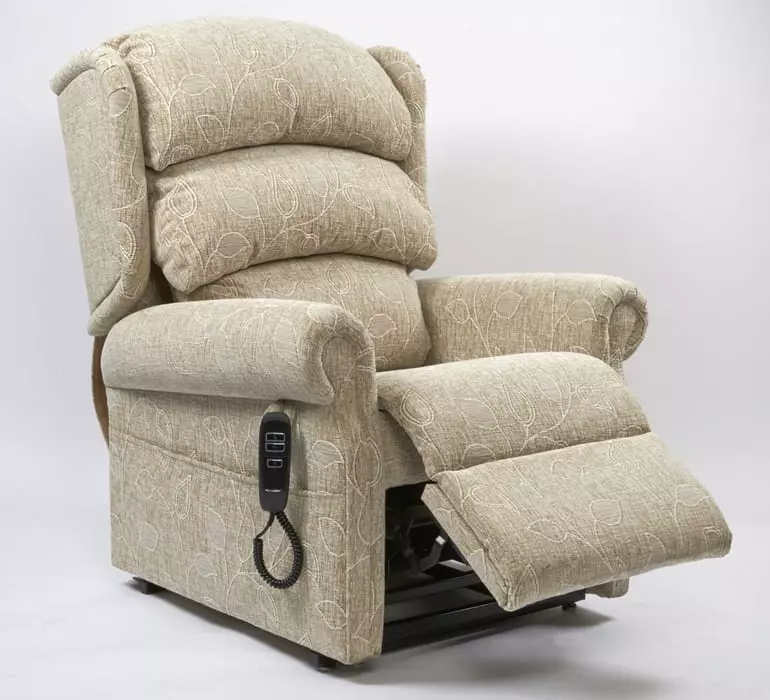 Primacare Brecon Dual Motor Tilt in Space Riser Recline Chair with elevating footrest