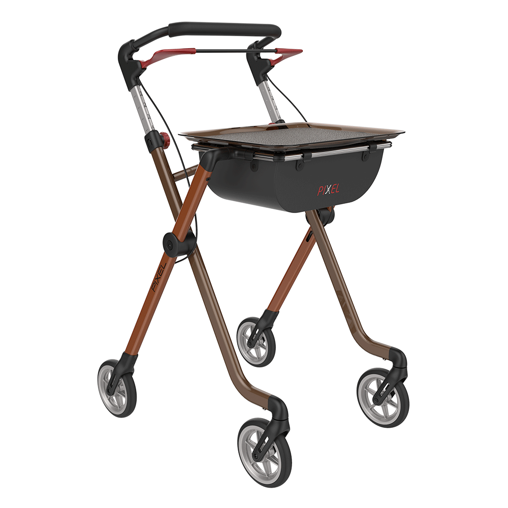 Rehasense Pixel Rollator In Toffe & Brown