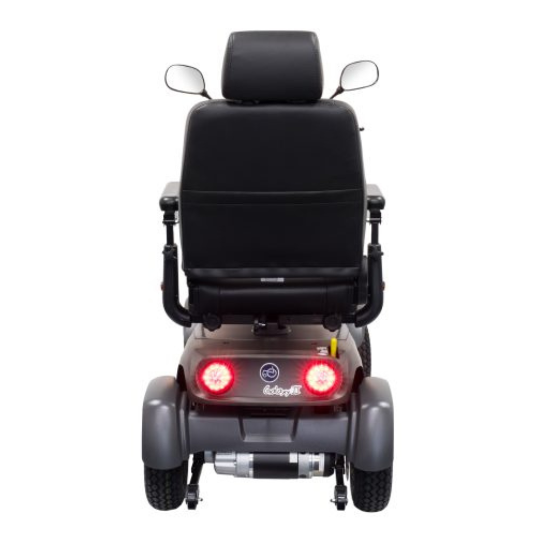 Van Os Excel Galaxy II 4 Wheel Mobility Scooter with brake lights and rear stabiliser wheels