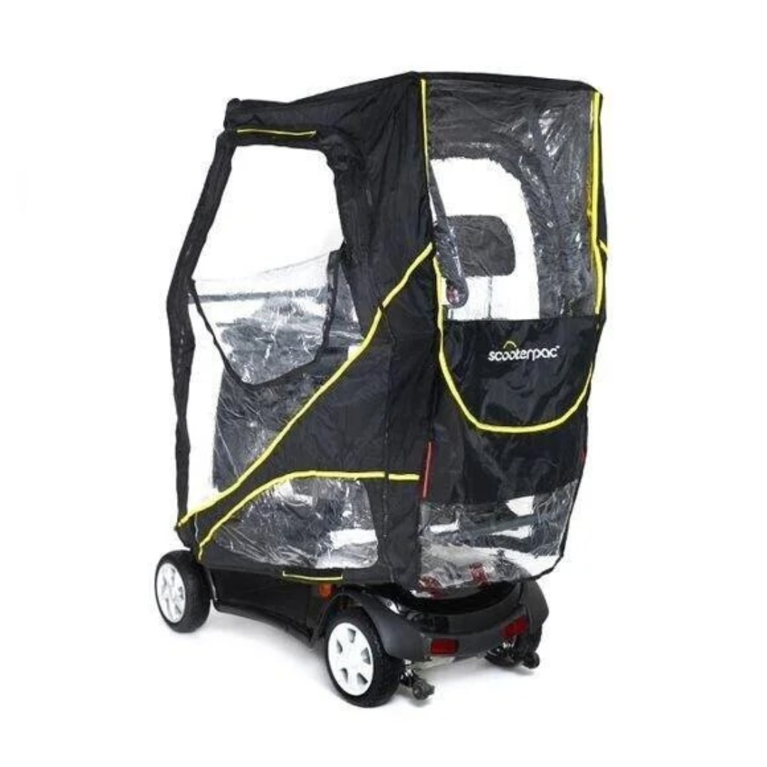 scooterpac mobility scooter canopy up and complete