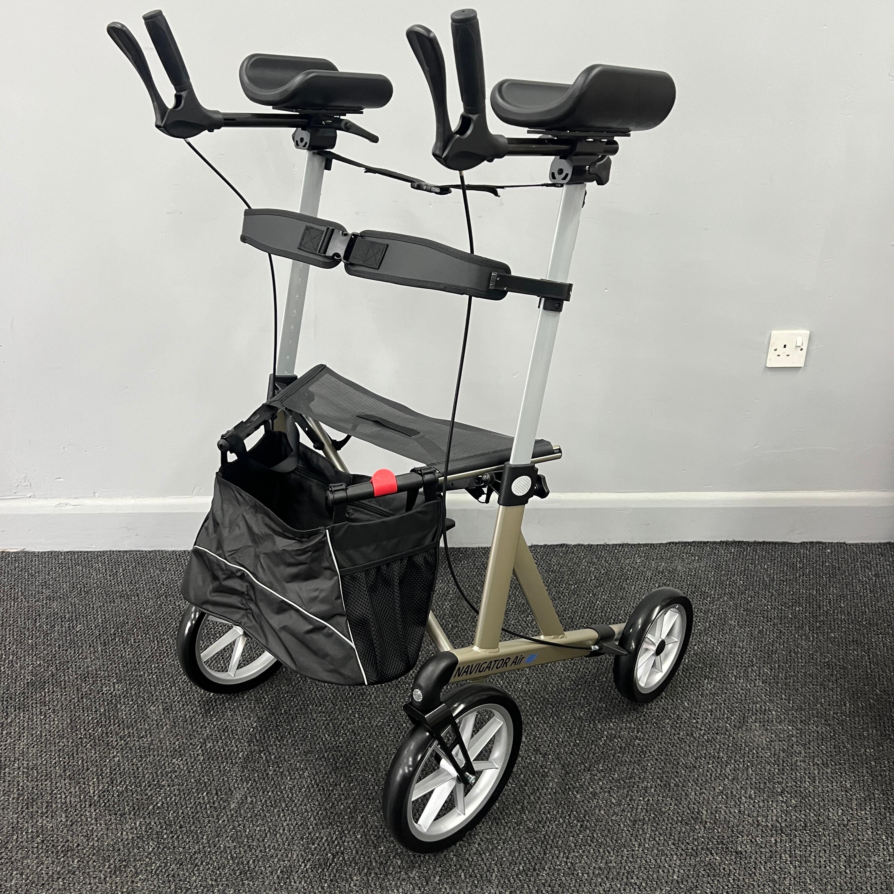 Rehasense Navigator Air Rollator with 10" Soft Wheels