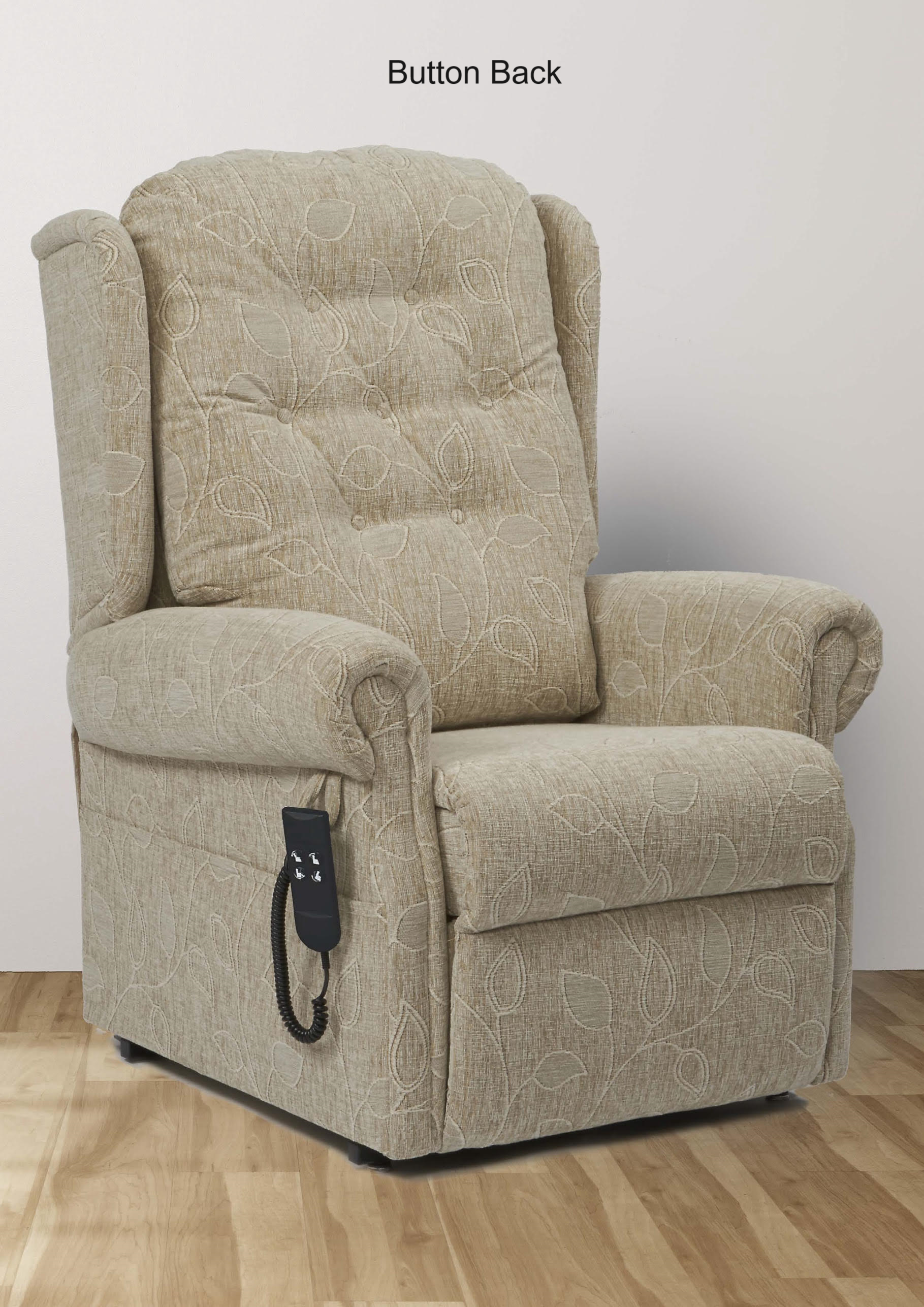 Primacare Brecon Dual Motor Tilt in Space Riser Recline Chair with Button Back