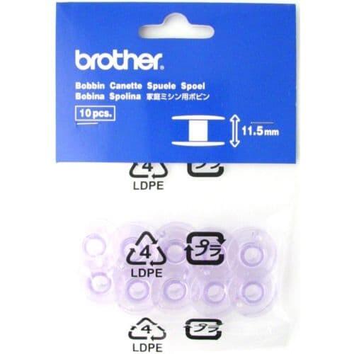 Brother Bobbins 11.5mm Pack Of 10 With Clip Set