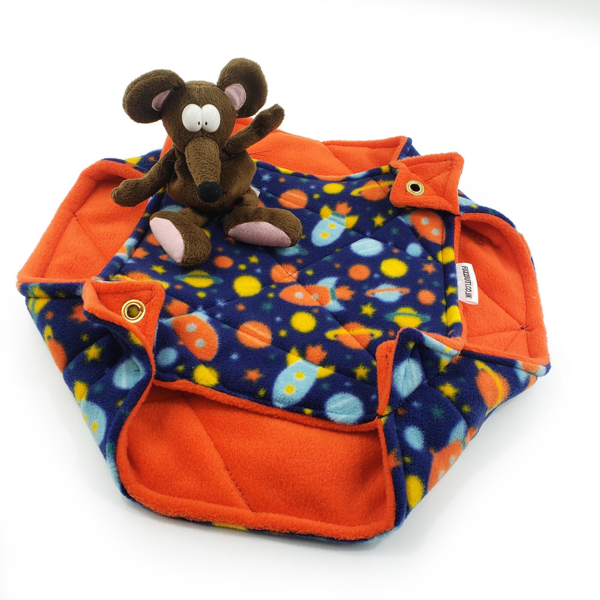 fleece double hammock for chinchillas, rats, small furries, rat hammocks