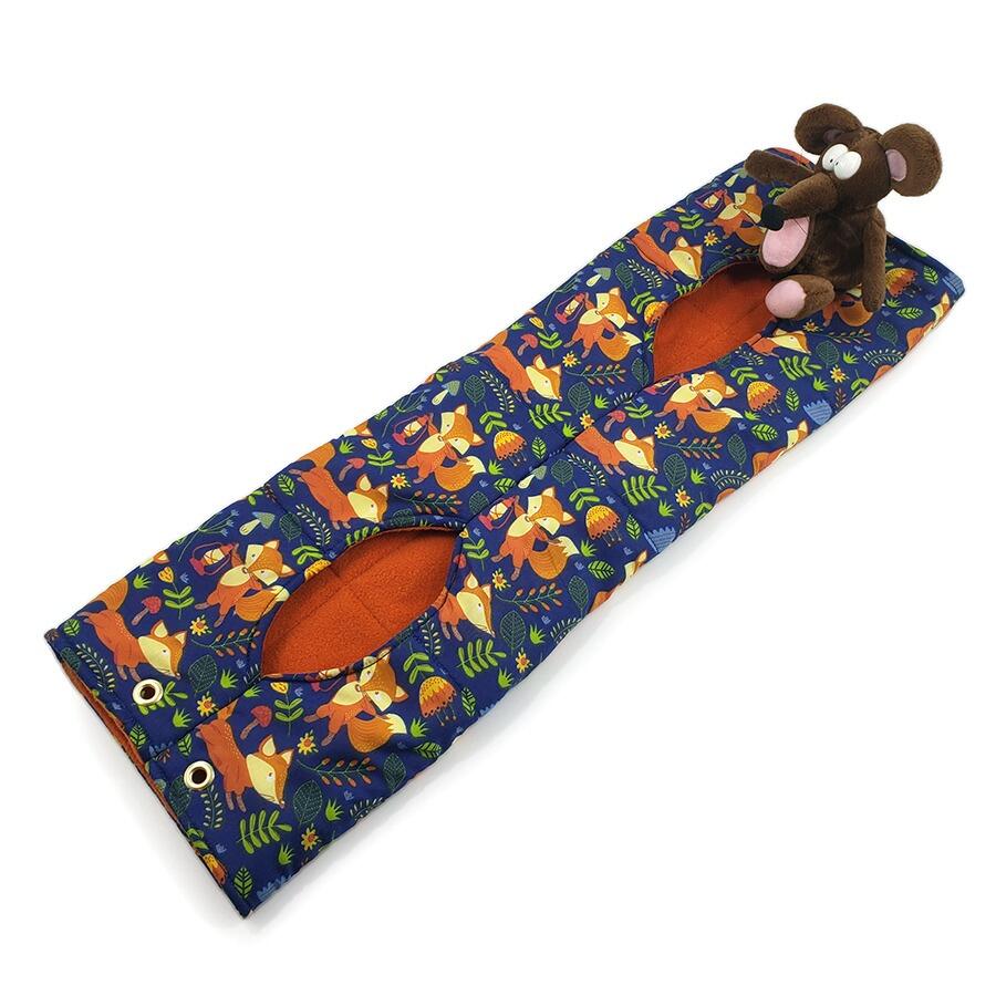Large fleece hanging tube for rats, chinchillas, degu, small furries
