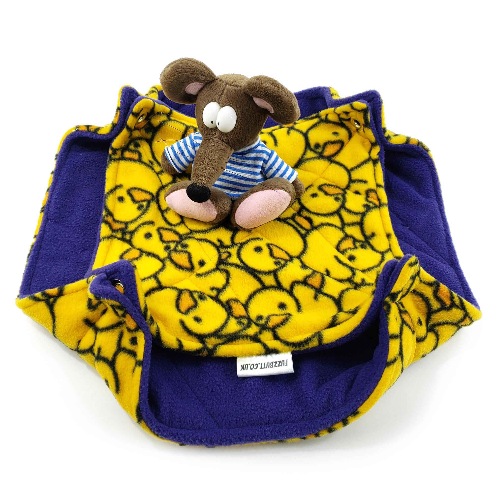 fleece double hammock for chinchillas, rats, small furries, rat hammocks