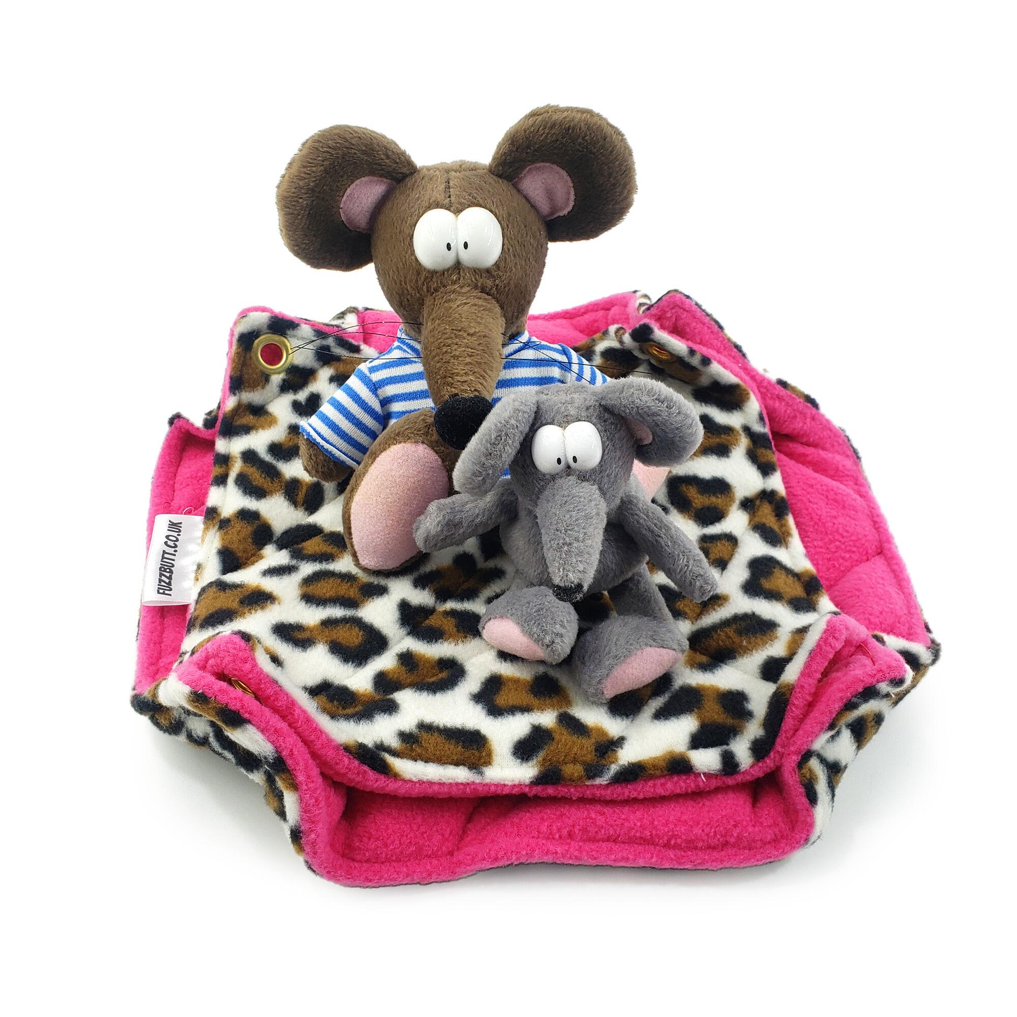 Fuzzbutt Stack-a-Fuzz mini double hammock for hamsters, mice, degu, gliders.