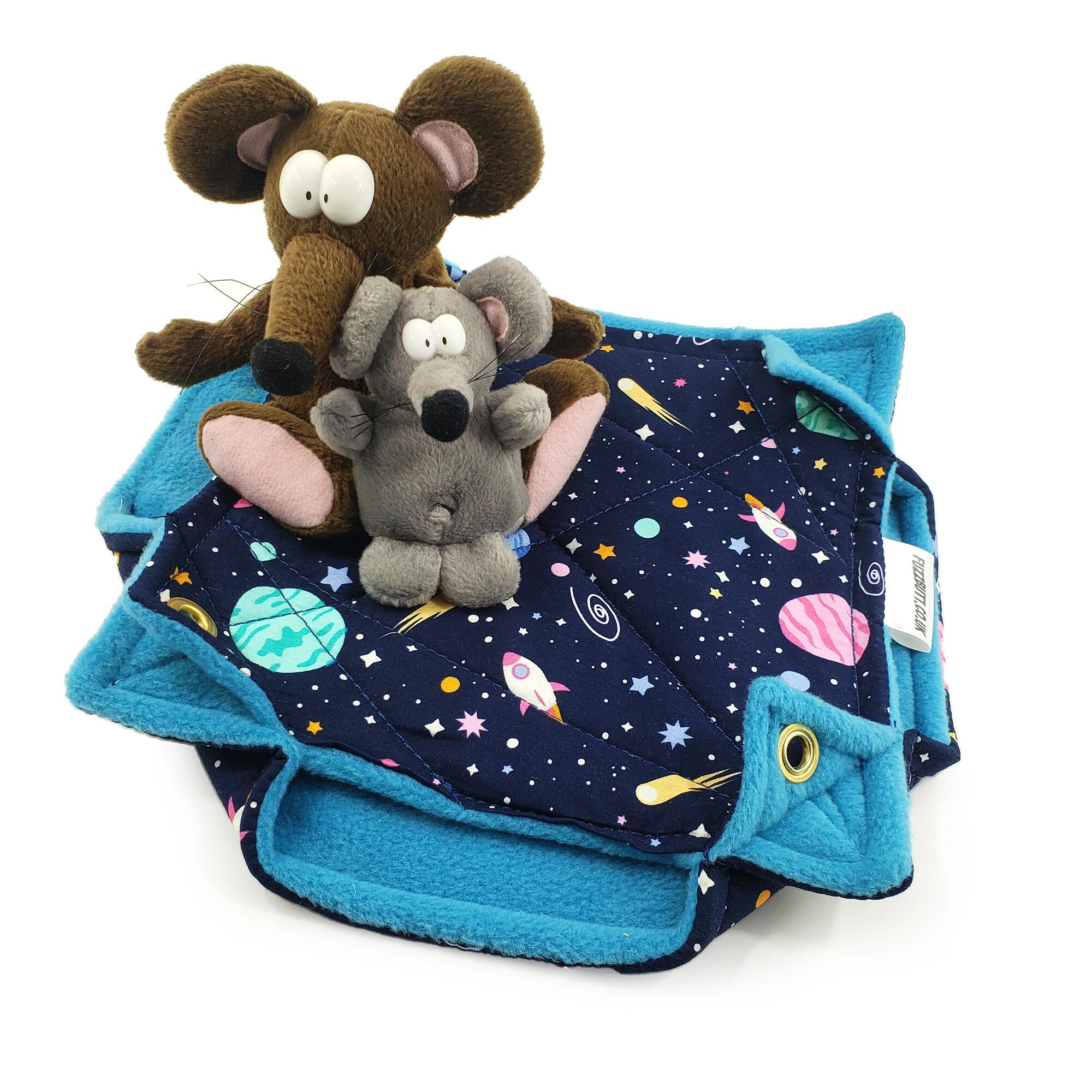 Fuzzbutt Stack-a-Fuzz mini double hammock for hamsters, mice, degu, gliders.