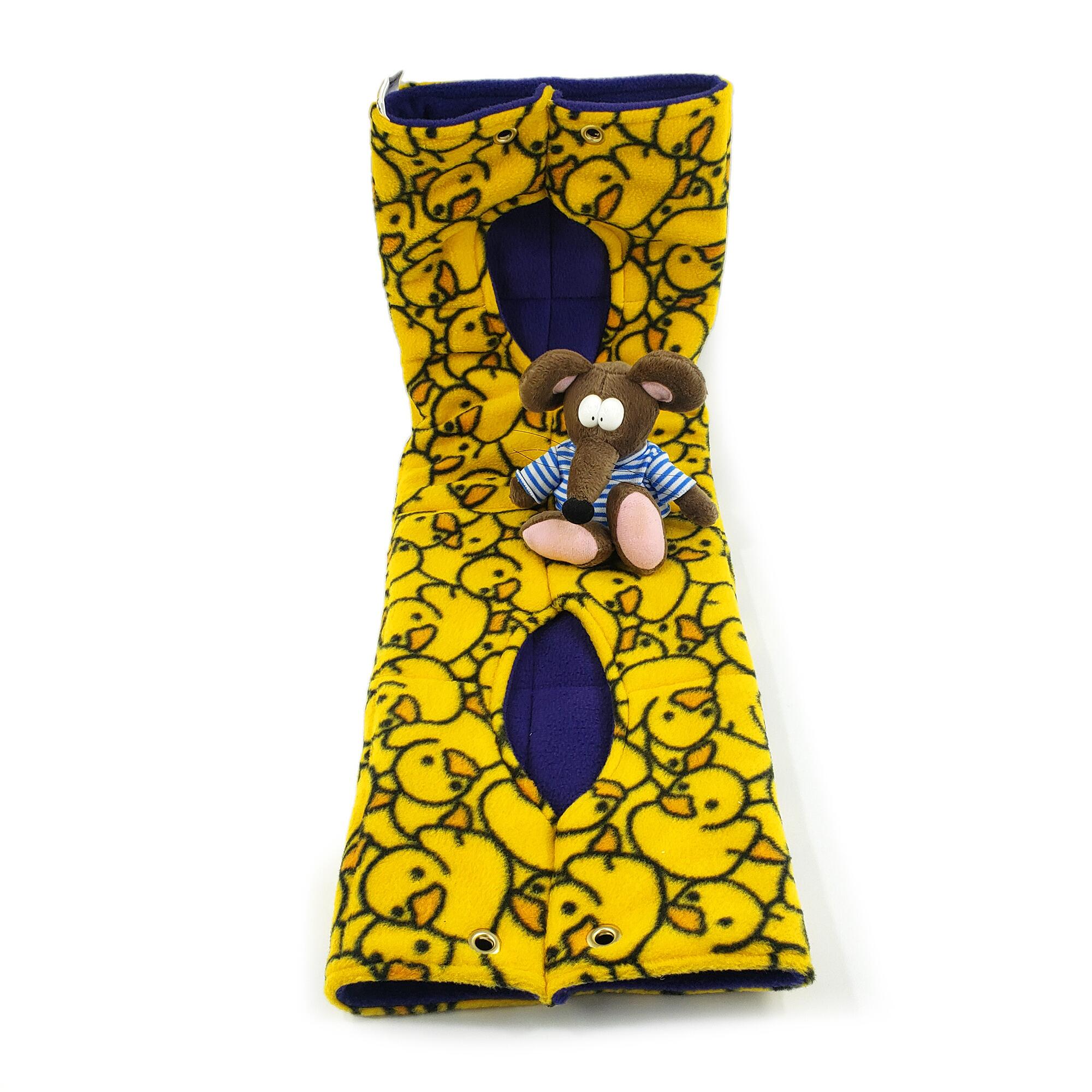 Large fleece hanging tube for rats, chinchillas, degu, small furries