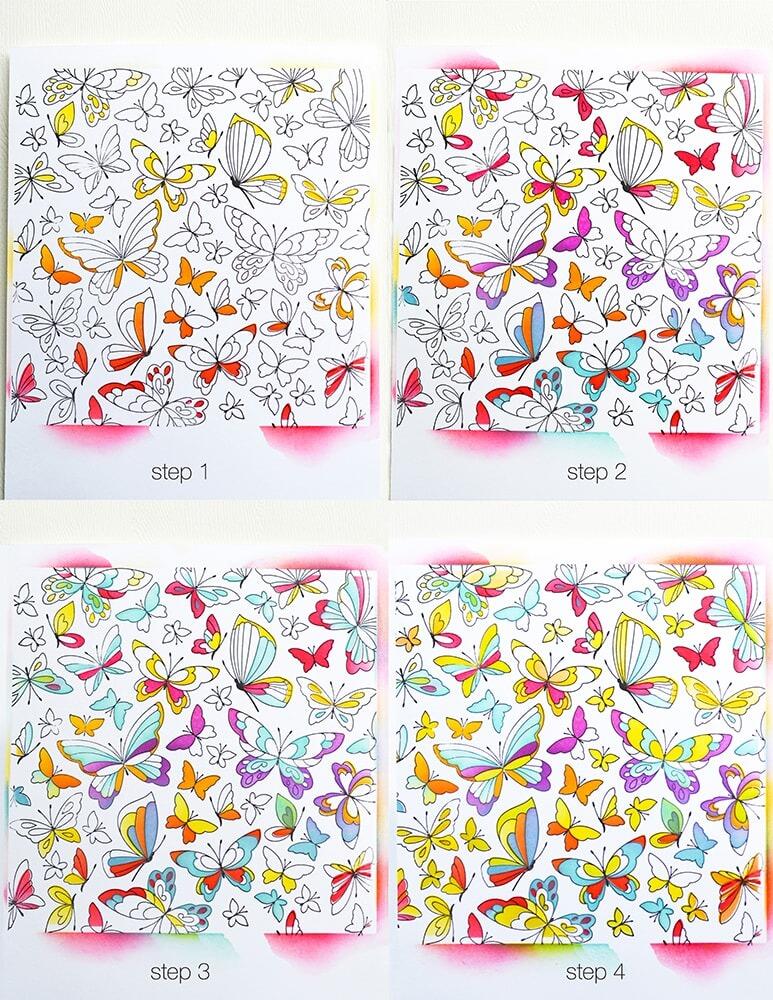 Memory Box - 88634 Butterfly Kaleidoscope Stencil Set