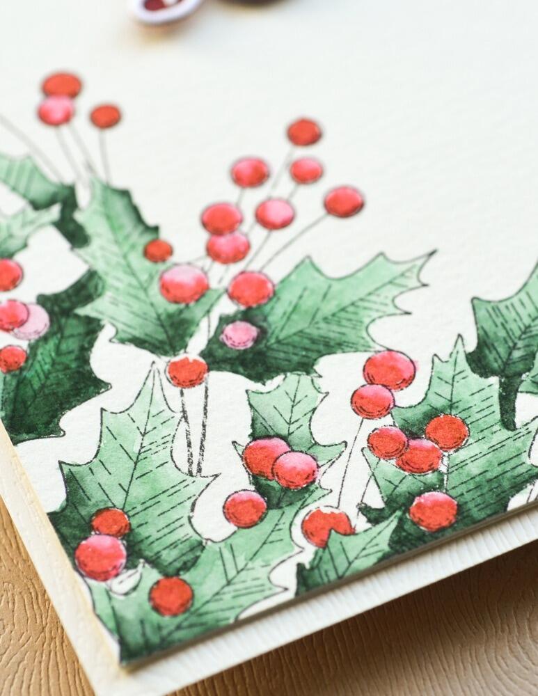 Memory Box - CS2084 Leaves and Berries Cling Stamp set