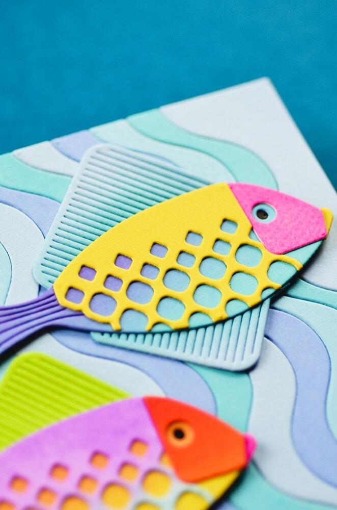 Birch Press Design - 57614 Block Print Deep Sea Fish craft die