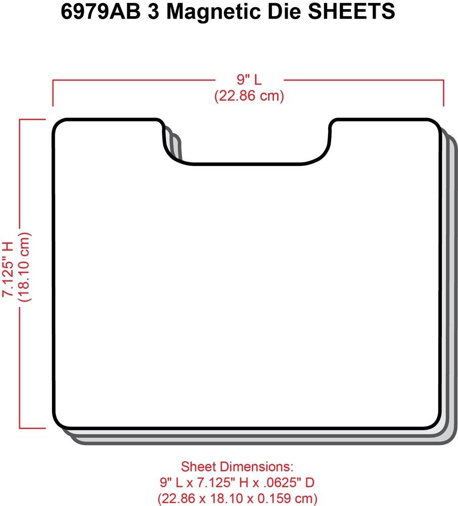 ArtBin Magnetic Die Sheets 3-pack