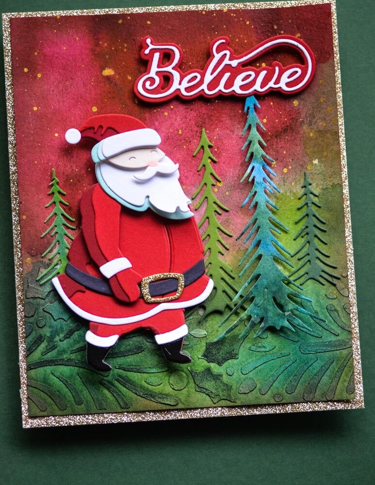 Memory Box - 94737 Layered Festive Santa craft die