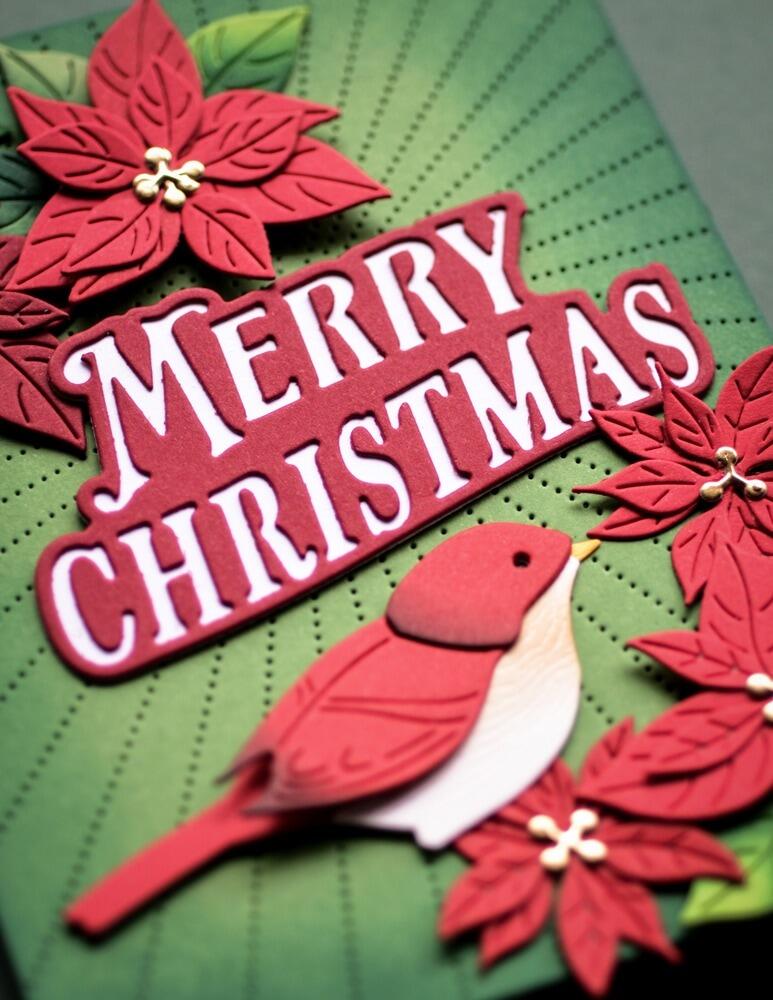 Memory Box - 94822 Petite Poinsettias craft die