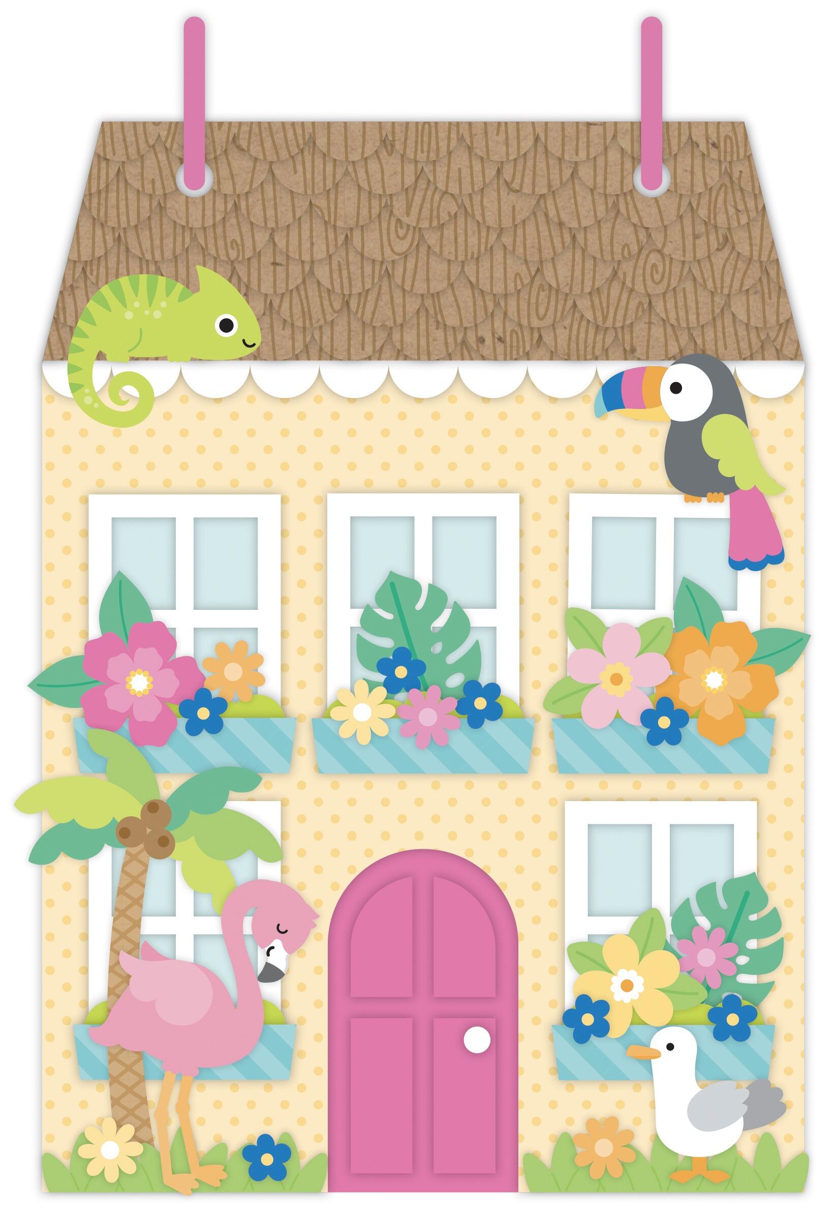 summer fun chipboard album example
