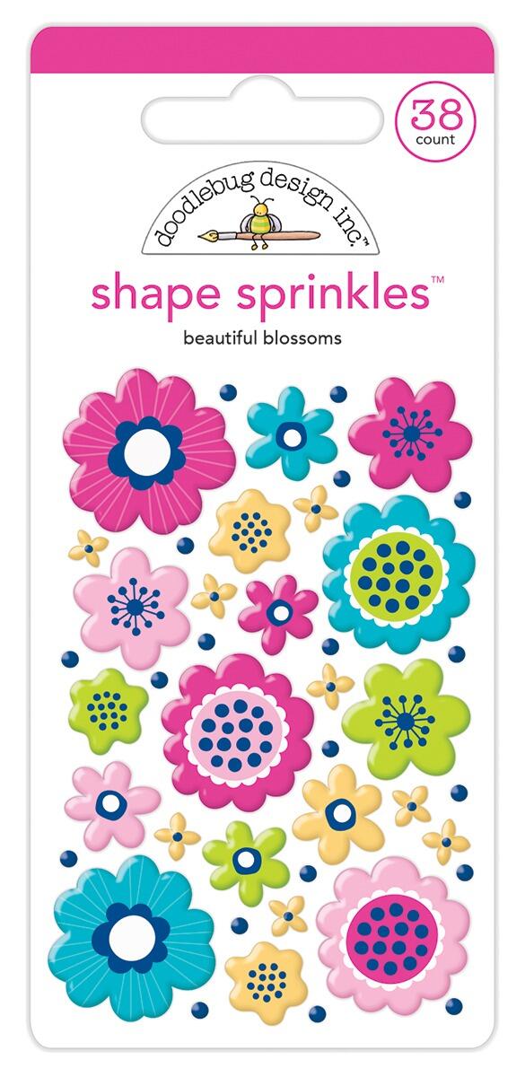 Doodlebug Design Confetti Shape Sprinkles - Lily White - The Nic Nook