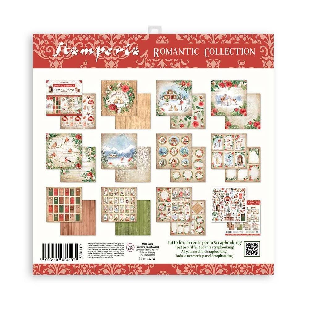 Stamperia Home for The Holidays 6x12Adhesive Chipboard (DFLCB59)