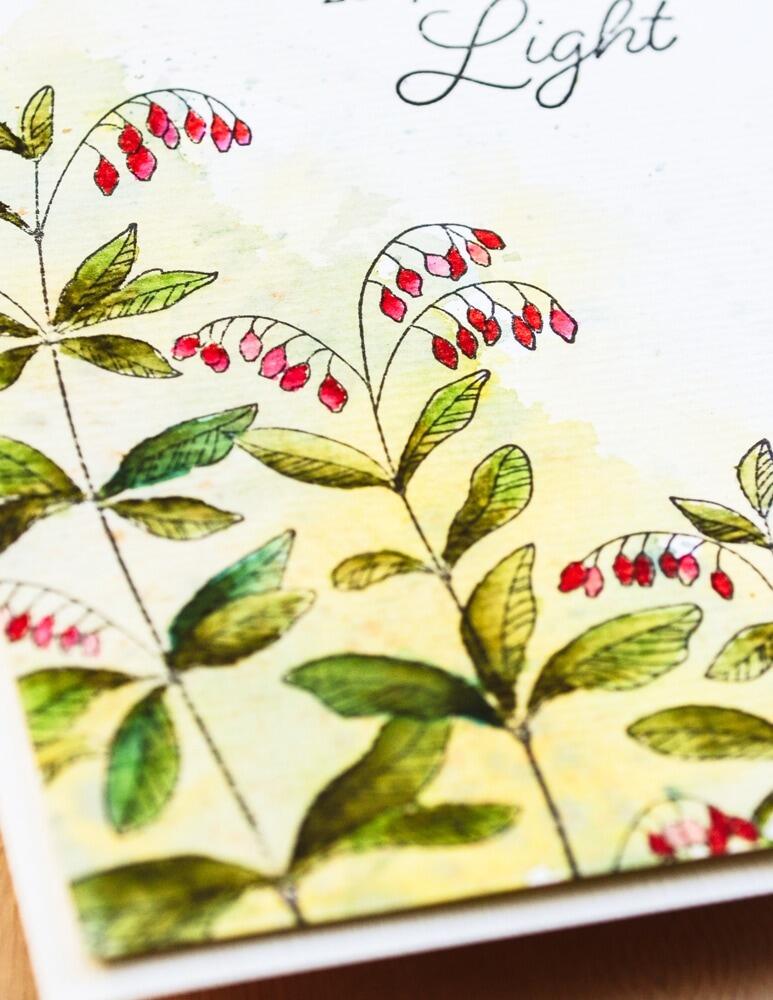 Memory Box - CS2084 Leaves and Berries Cling Stamp set