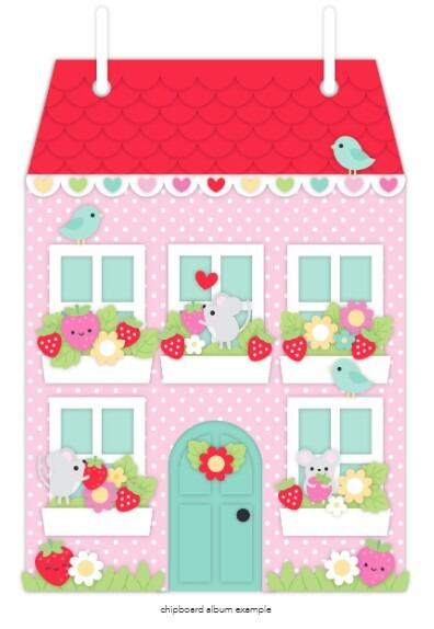 berry sweet chipboard album example