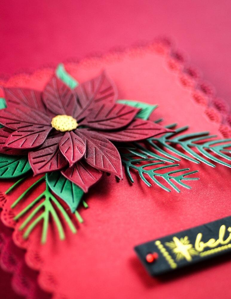 Memory Box - 94932 Brilliant Poinsettia craft die