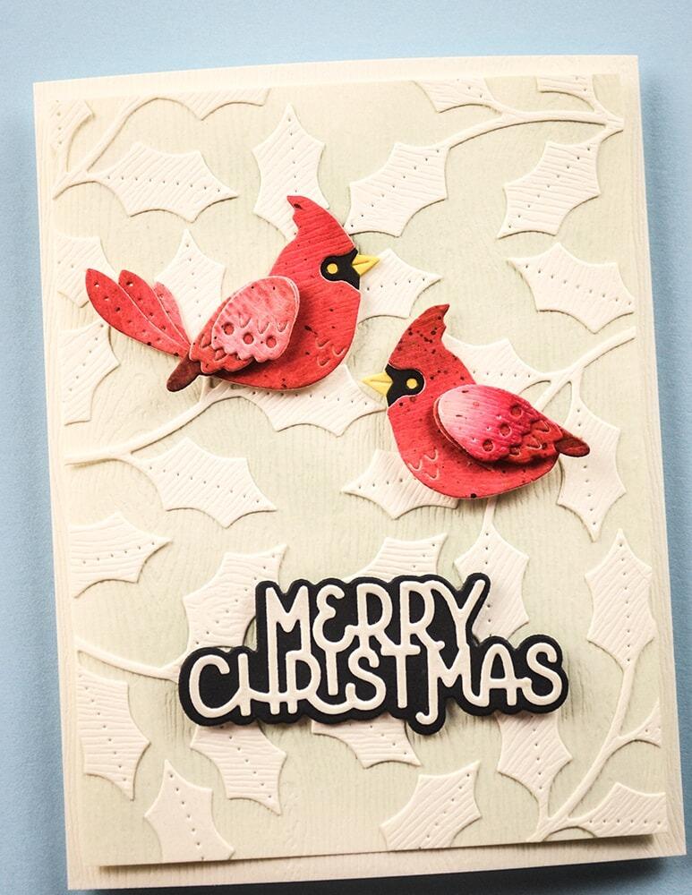 Poppystamps - 2754 Nordic Resting Cardinal craft die